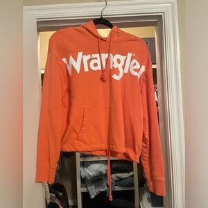Wrangler retro cropped hoodie